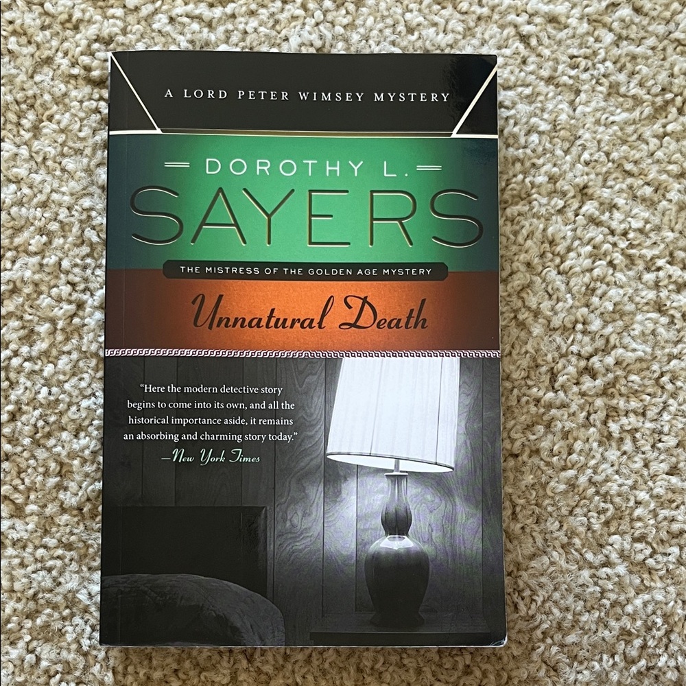 Dorothy L. Sayers 'Unnatural Death' Book